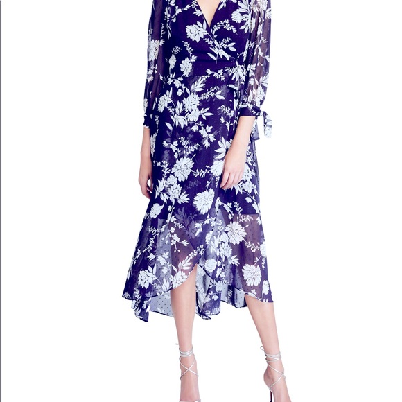 NWT ELIZA J Chiffon Midi Dress Sz 8 - Picture 1 of 2